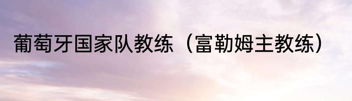 葡萄牙国家队教练（富勒姆主教练）