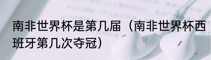 南非世界杯是第几届（南非世界杯西班牙第几次夺冠）