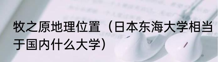 牧之原地理位置（日本东海大学相当于国内什么大学）