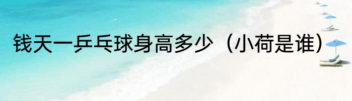 钱天一乒乓球身高多少（小荷是谁）