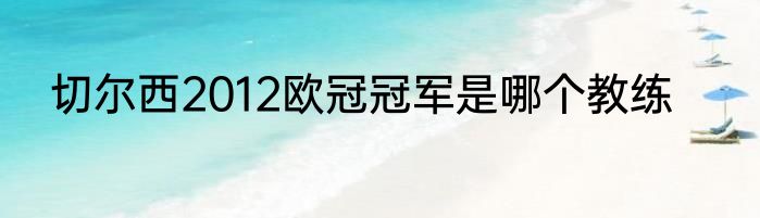 切尔西2012欧冠冠军是哪个教练