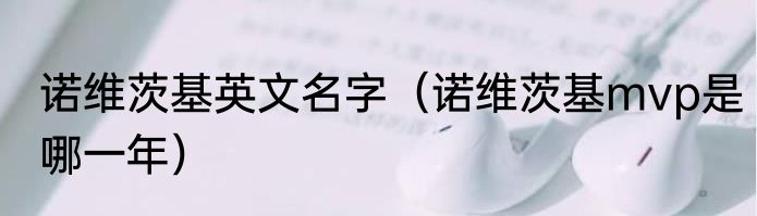 诺维茨基英文名字（诺维茨基mvp是哪一年）