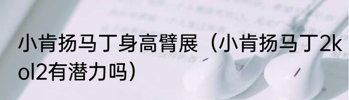 小肯扬马丁身高臂展（小肯扬马丁2kol2有潜力吗）