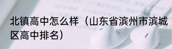 北镇高中怎么样（山东省滨州市滨城区高中排名）