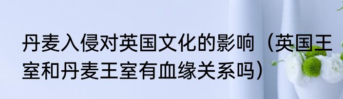 丹麦入侵对英国文化的影响（英国王室和丹麦王室有血缘关系吗）
