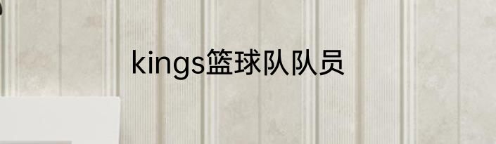 kings篮球队队员