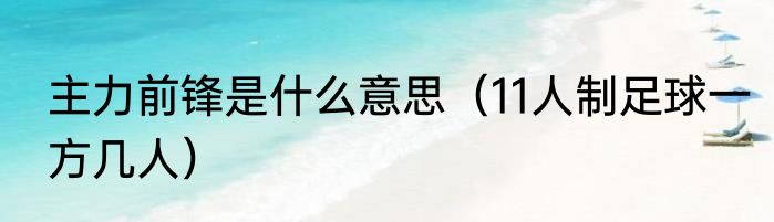 主力前锋是什么意思（11人制足球一方几人）