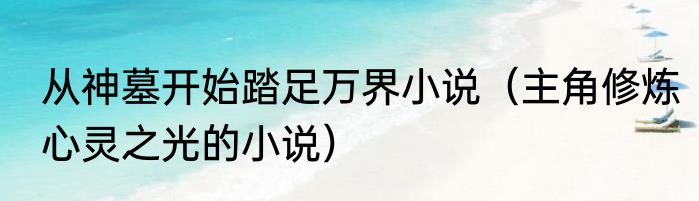 从神墓开始踏足万界小说（主角修炼心灵之光的小说）