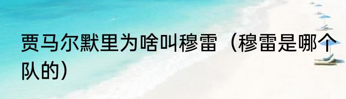 贾马尔默里为啥叫穆雷（穆雷是哪个队的）