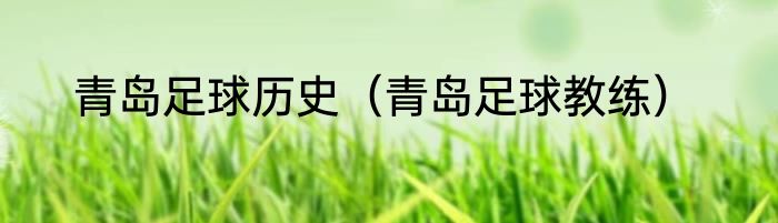 青岛足球历史（青岛足球教练）