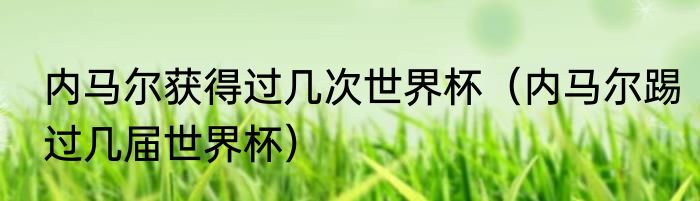内马尔获得过几次世界杯（内马尔踢过几届世界杯）