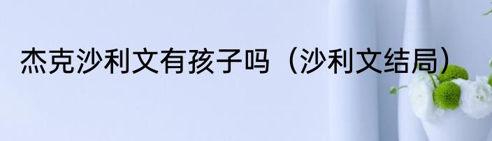 杰克沙利文有孩子吗（沙利文结局）