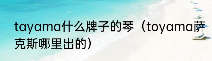 tayama什么牌子的琴（toyama萨克斯哪里出的）