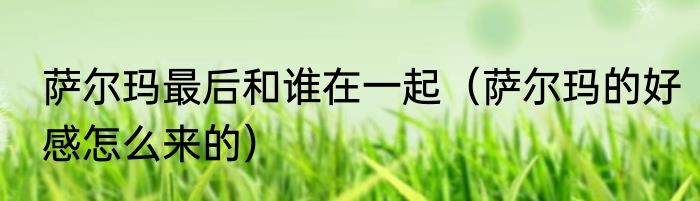 萨尔玛最后和谁在一起（萨尔玛的好感怎么来的）