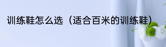 训练鞋怎么选（适合百米的训练鞋）