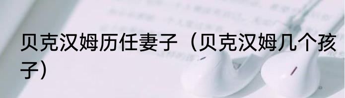 贝克汉姆历任妻子（贝克汉姆几个孩子）