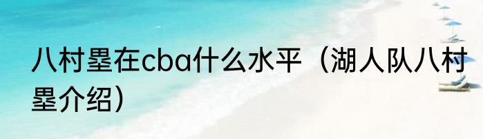 八村塁在cba什么水平（湖人队八村塁介绍）