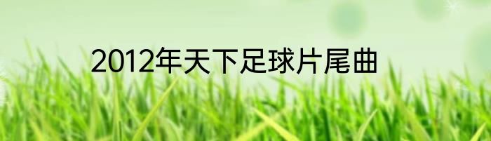 2012年天下足球片尾曲
