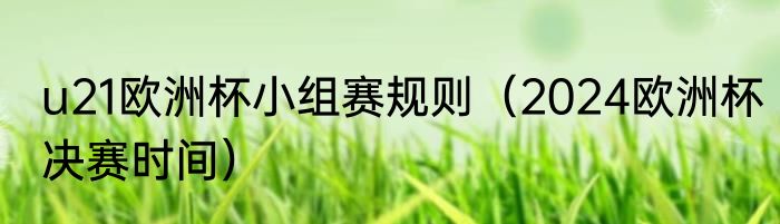 u21欧洲杯小组赛规则（2024欧洲杯决赛时间）