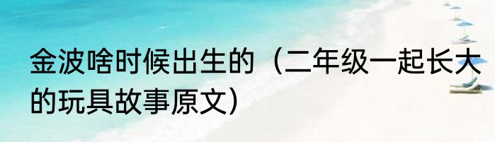 金波啥时候出生的（二年级一起长大的玩具故事原文）