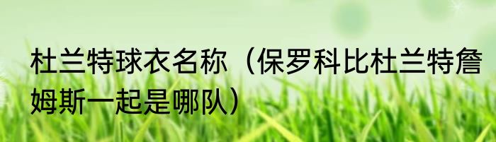 杜兰特球衣名称（保罗科比杜兰特詹姆斯一起是哪队）