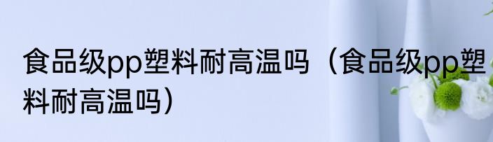 食品级pp塑料耐高温吗（食品级pp塑料耐高温吗）