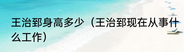 王治郅身高多少（王治郅现在从事什么工作）