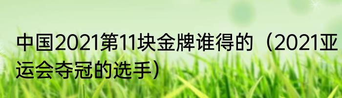 中国2021第11块金牌谁得的（2021亚运会夺冠的选手）