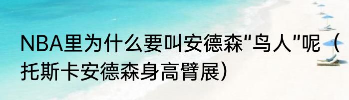 NBA里为什么要叫安德森“鸟人”呢（托斯卡安德森身高臂展）