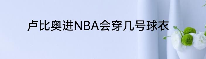 卢比奥进NBA会穿几号球衣