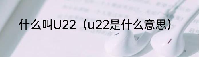 什么叫U22（u22是什么意思）