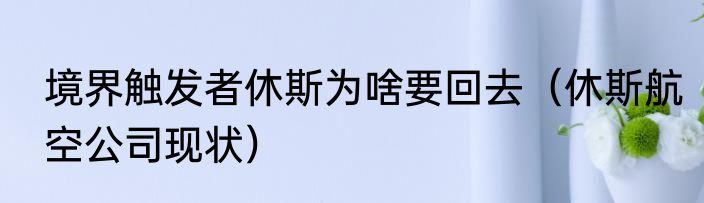 境界触发者休斯为啥要回去（休斯航空公司现状）