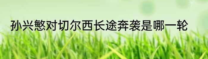 孙兴慜对切尔西长途奔袭是哪一轮