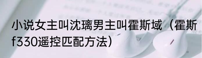 小说女主叫沈璃男主叫霍斯域（霍斯f330遥控匹配方法）