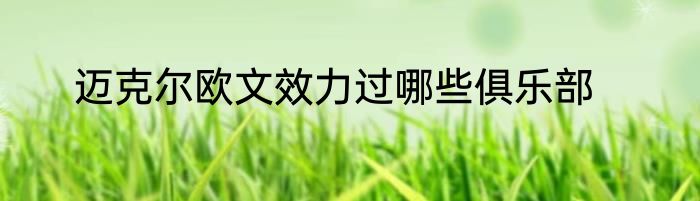 迈克尔欧文效力过哪些俱乐部