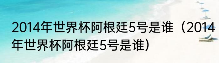 2014年世界杯阿根廷5号是谁（2014年世界杯阿根廷5号是谁）