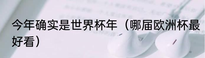 今年确实是世界杯年（哪届欧洲杯最好看）