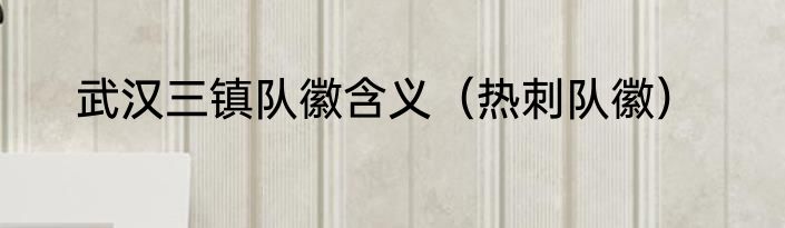 武汉三镇队徽含义（热刺队徽）