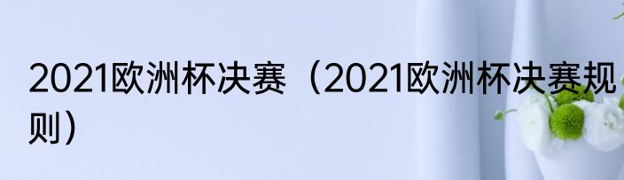 2021欧洲杯决赛（2021欧洲杯决赛规则）
