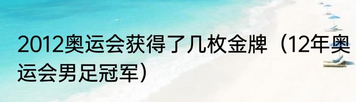 2012奥运会获得了几枚金牌（12年奥运会男足冠军）