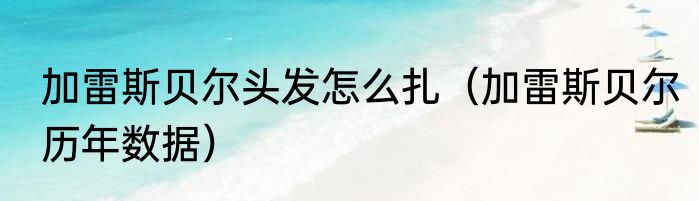 加雷斯贝尔头发怎么扎（加雷斯贝尔历年数据）