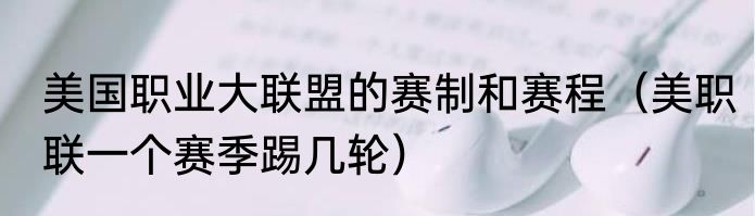 美国职业大联盟的赛制和赛程（美职联一个赛季踢几轮）