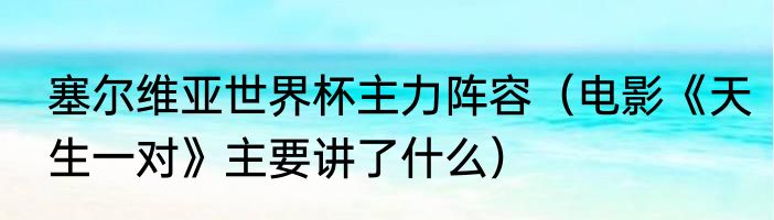 塞尔维亚世界杯主力阵容（电影《天生一对》主要讲了什么）