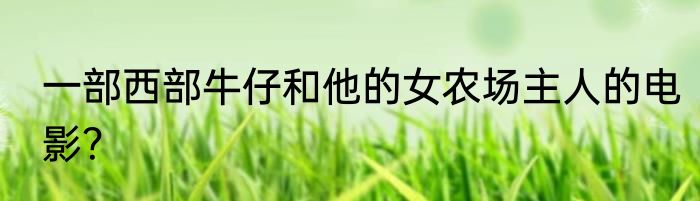 一部西部牛仔和他的女农场主人的电影？