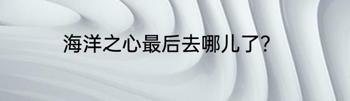 海洋之心最后去哪儿了？