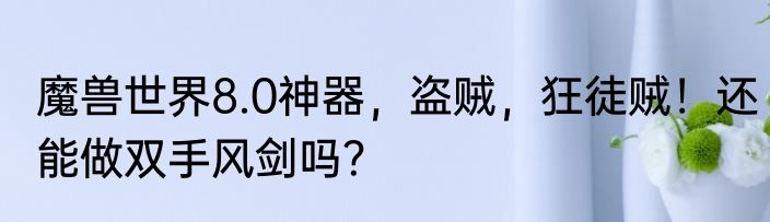 魔兽世界8.0神器，盗贼，狂徒贼！还能做双手风剑吗？