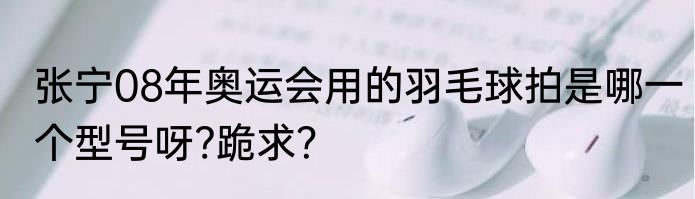 张宁08年奥运会用的羽毛球拍是哪一个型号呀?跪求？