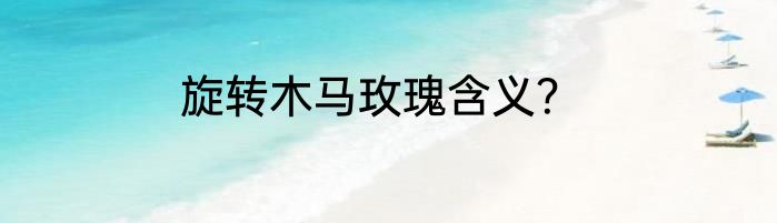 旋转木马玫瑰含义？