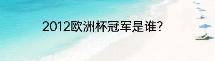 2012欧洲杯冠军是谁？