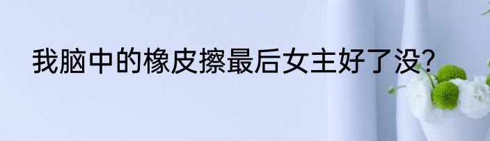 我脑中的橡皮擦最后女主好了没？